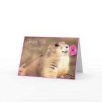 Happy 35th Birthday Prairie dog greeting card