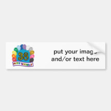Happy 38th Birthday Balloon Arch Bumper Stickers