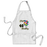 Happy 40th Birthday Gifts and Birthday Apparel Aprons