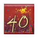 Happy 40th Birthday! magnets