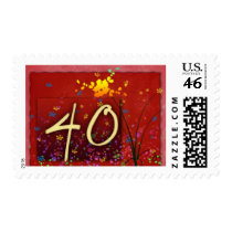Happy 40th Birthday! Postage Stamp
