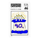 Happy 40th  Birthday Postage Stamp