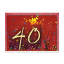 Happy 40th Birthday! postcards