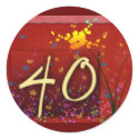 Happy 40th Birthday! stickers