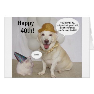 Happy  40th! card by myrtieshuman