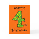 Happy 4th Birthday cards
