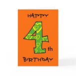 Happy 4th Birthday cards