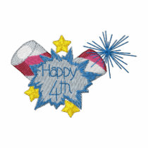 Happy 4th embroidered shirts