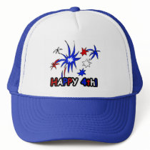 Happy 4th trucker hat
