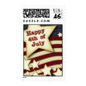 Happy 4th July stamp