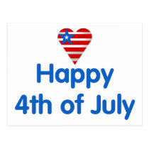 Happy 4th of July 3 postcards