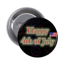 Happy 4th Of July Buttons