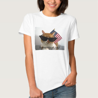 fourth of july cat shirt