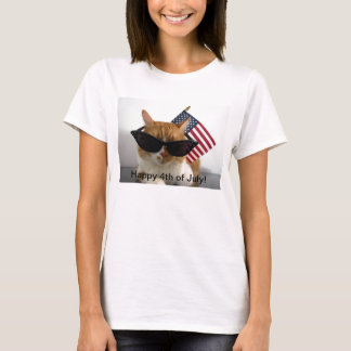 fourth of july cat shirt