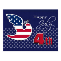 Happy 4th of July. Customizable Postcard postcards