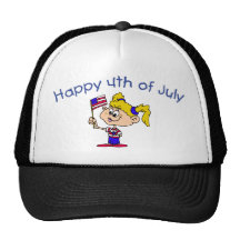 Happy 4th Of July (Girl) Hat