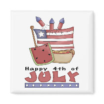Happy 4th of July Magnet