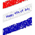 Happy 4th of July - magnified shirt