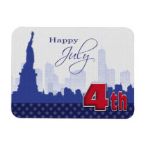 Happy 4th of July . Patriotic Gift Magnet magnets