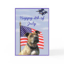 Happy 4th of July Patriotic pitbull greeting card by ritmoboxer Happy 4th of July Patriotic pitbull greeting card
