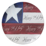 Happy 4th of July Plate