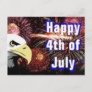 Happy 4th of July Postcard