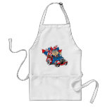 Happy 4th of July Uncle Sam cartoon aprons