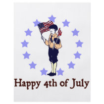 Happy 4th of July Vintage Art Personalized Flyer