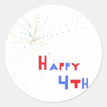 Happy 4th stickers