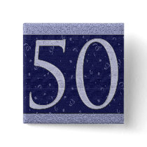 Happy 50 Birthday Button buttons