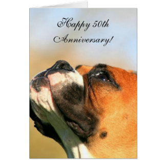 Happy Anniversary With Dogs Greeting Cards | Zazzle