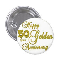 Happy 50th Anniversary Pin