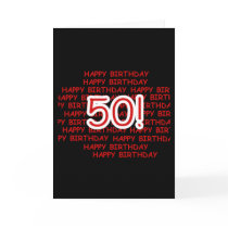 Happy 50th Birthday cards by birthdayTshirts Happy 50th Birthday cards