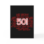 Happy 50th Birthday Card