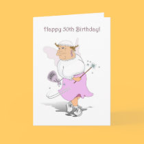 Happy 50th Birthday Card. by graphicdoodles Happy 50th Birthday Card.