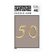 Happy 50th Birthday fifties fifty 50 50th stamp