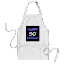 Happy 50th Birthday Gifts and Birthday Apparel Aprons
