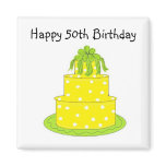 Happy 50th Birthday Refrigerator Magnet
