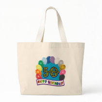 Happy 50th Birthday Merchandise Canvas Bags