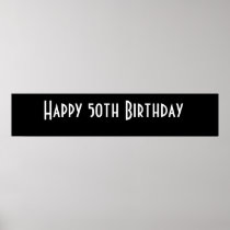 Happy 50th Birthday Posters