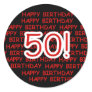Happy 50th Birthday Stickers Happy 50th Birthday Stickers