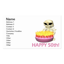 Happy 50th business cards