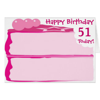 51st Birthday Cards | Zazzle