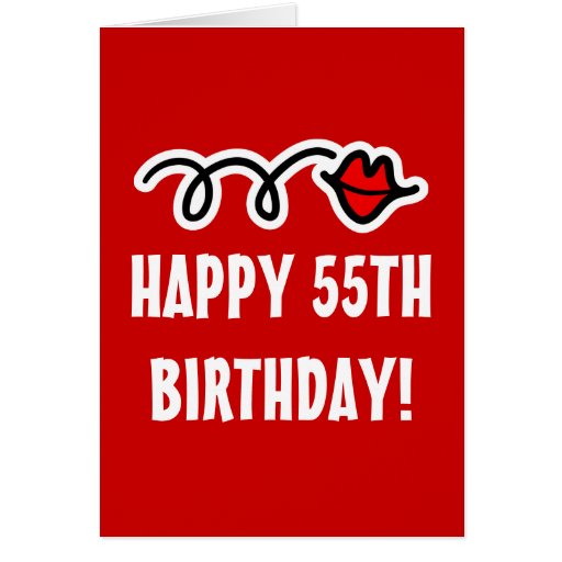 Happy 55th Birthday - Greeting card | Zazzle