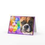 Happy 56th Birthday Boxer greeting card Happy 56th Birthday Boxer greeting card