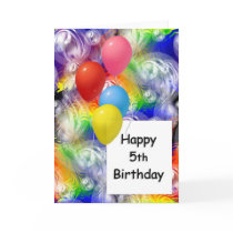 Happy 5th Birthday cards by TheStampStore Happy 5th Birthday cards