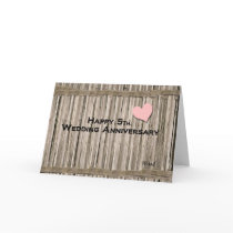Happy 5th. Wedding Anniversary Greeting Cards