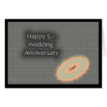 Happy 5th. Wedding Anniversary Greeting Cards