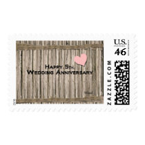 Happy 5th. Wedding Anniversary Postage