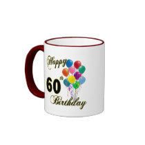 Happy 60th Birthday Gifts and Birthday Apparel Coffee Mugs
